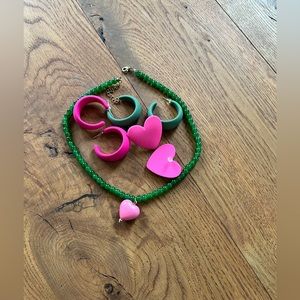 bundle Earrings and necklace